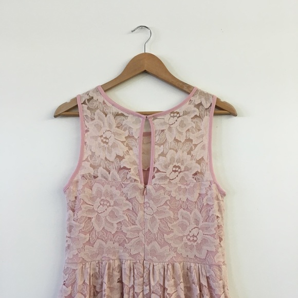Pink Lace Dress Size 6 - Picture 3 of 5